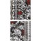 Bali Tapestry BW by Wild Apple Portfolio 14" x 14" Canvas Wall Art (Set of 2)